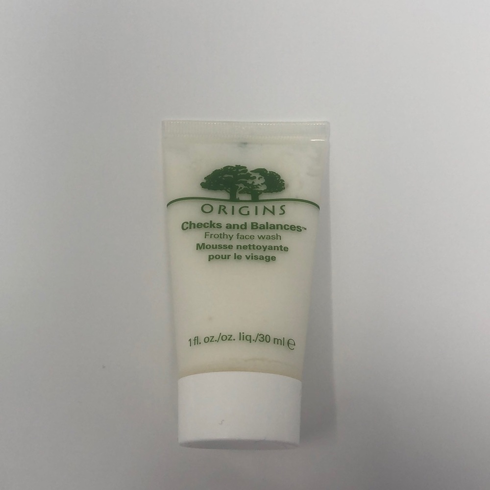 Origins Checks balance frothy face wash brand new